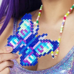 LASR Butterfly Effect Rave Kandi Necklace